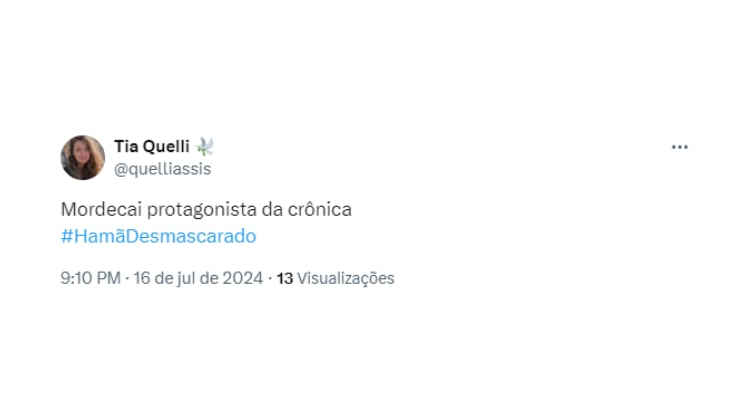 Meumã (Alex Brasil) lê para Xerxes o livro dos feitos memoráveis e um ato de Mordecai (André Bankoff) é citado pelo eunuco. No entanto, o rei descobre que Hamã não cumpriu sua ordem de honrar o judeu