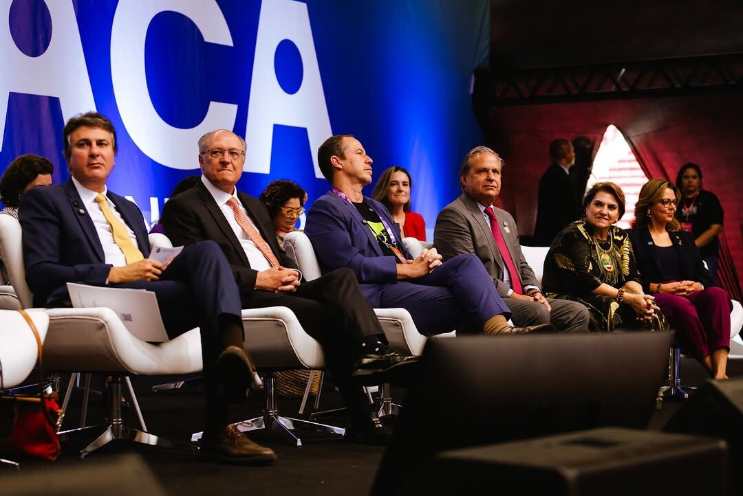 Camilo Santana participou do evento ao lado do vice-presidente Geraldo Alckmin