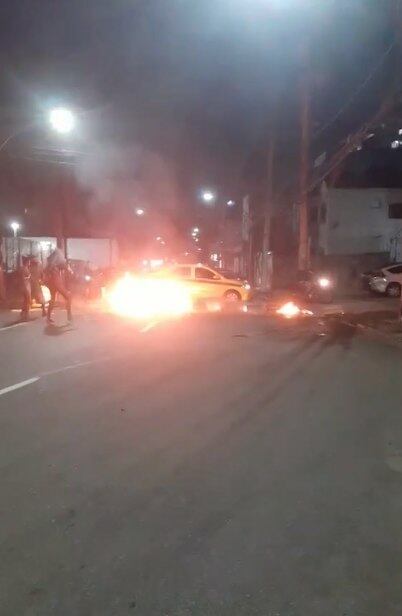 Protesto bloquearam via