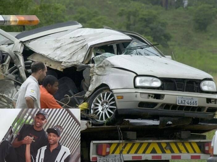 Claudinho, parceiro de Buchecha, morreu em um acidente de carro na Via
Dutra, rodovia que liga Rio a São Paulo. Aos 26 anos, o funkeiro
retornava de um show em Lorena, no interior de São Paulo, de carona com o
empresário da dupla, Ivan Manzielli. O acidente aconteceu na altura da
Serra das Araras, em Seropédica, em um dia chuvoso de julho de 2002