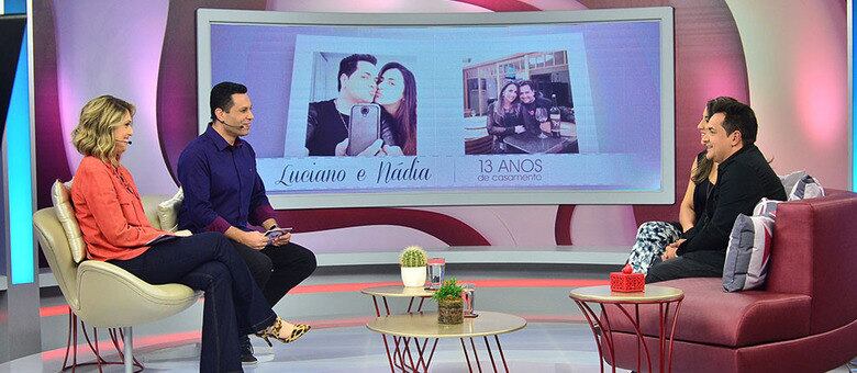 Luciano e Nádia participam do The Love School