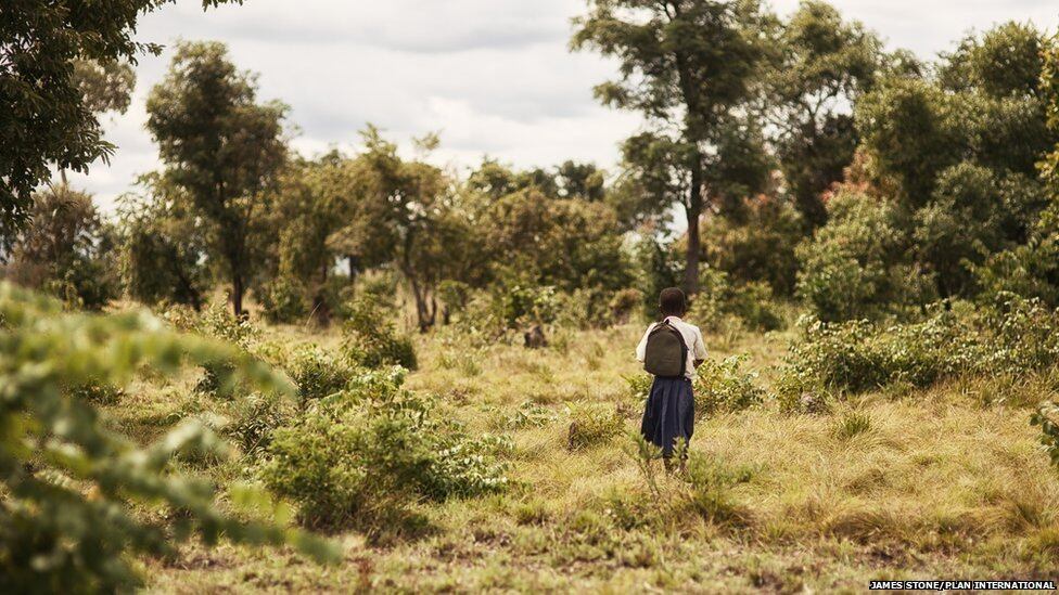 



A escola que Sylvia frequenta
fica em outro vilarejo, a 7 km de distância. O campo pelo qual ela passa
é cheio de arbustos secos, que arranham e cortam as suas pernas. Outro
perigo são as cobras escondidas
 
