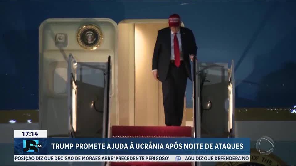Trump promete ajuda à Ucrânia após noite de ataques