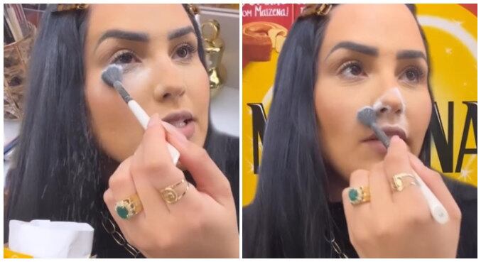 Perlla usou amido de milho para substituir pó facial