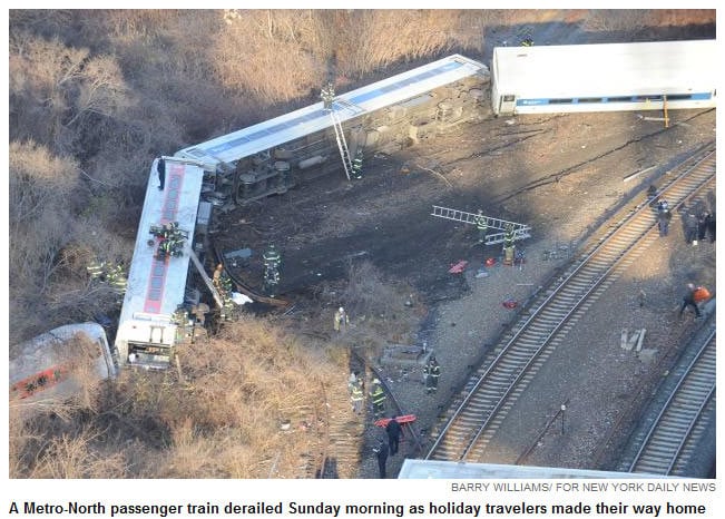 O descarrilamento de um trem de passageiros no Bronx, em Nova York,
próximo do Rio Hudson, matou neste domingo (1º) pelo menos quatro pessoas e
deixou dezenas de feridos, informou a polícia.
Veja mais imagens a seguir