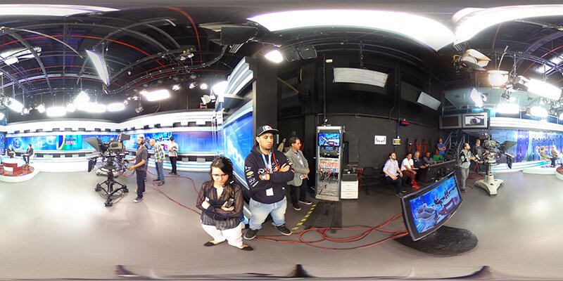 Imagem 360º mostra os bastidores da gravação na Record News