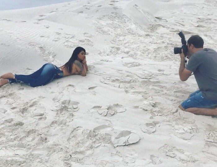 O fotógrafo Mauro Zaniboni foi o responsável pelas fotos da beldade