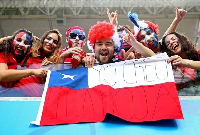 4. A torcida chilena também vai dificultar a vida da Espanha. Com a Copa no país vizinho, os chilenos invadiram o Brasil e prometem lotar o Maracanã