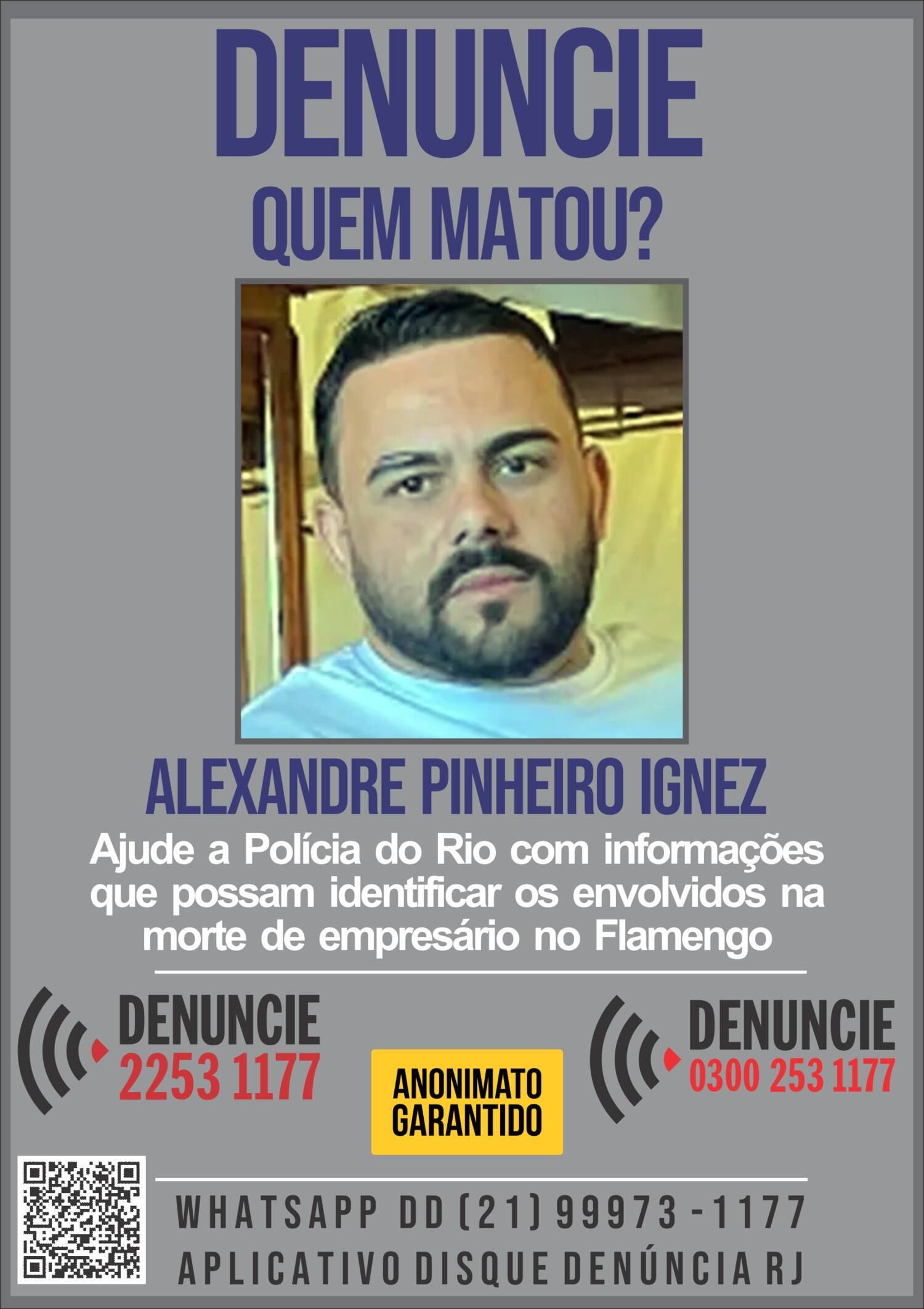 Alexandre foi morto a tiros