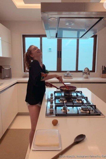 Cozinha da atriz virou meme