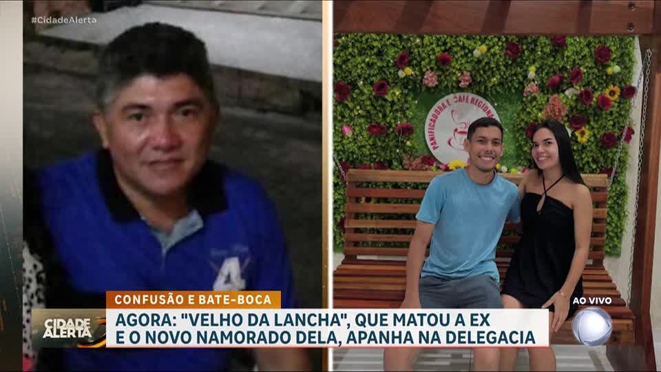 ‘Velho da lancha’ que matou ex-companheira e novo namorado dela é preso e apanha na delegacia
