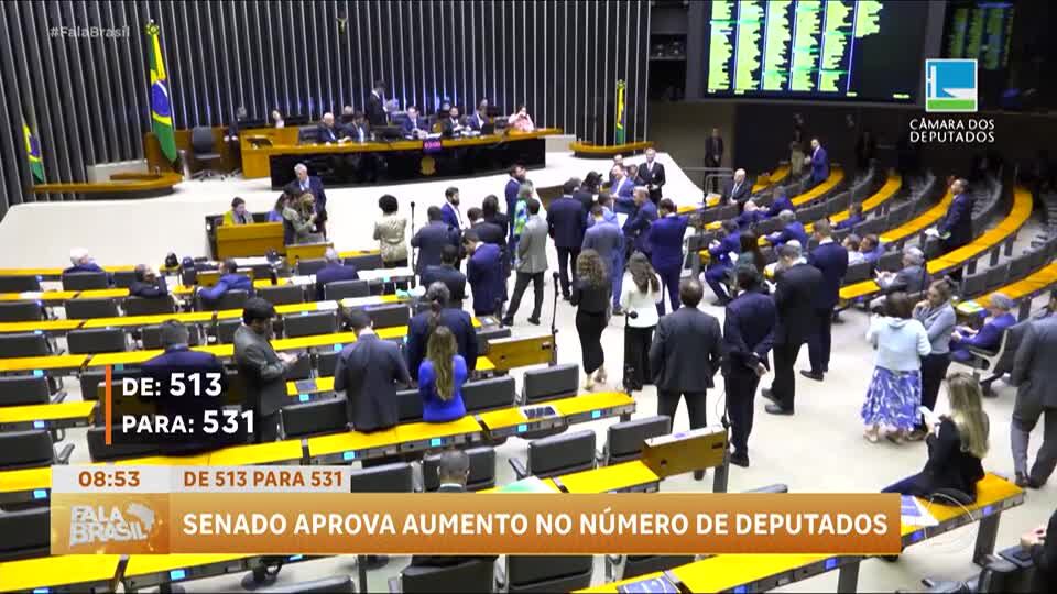 Senado aprova aumento de número de deputados federais na Câmara