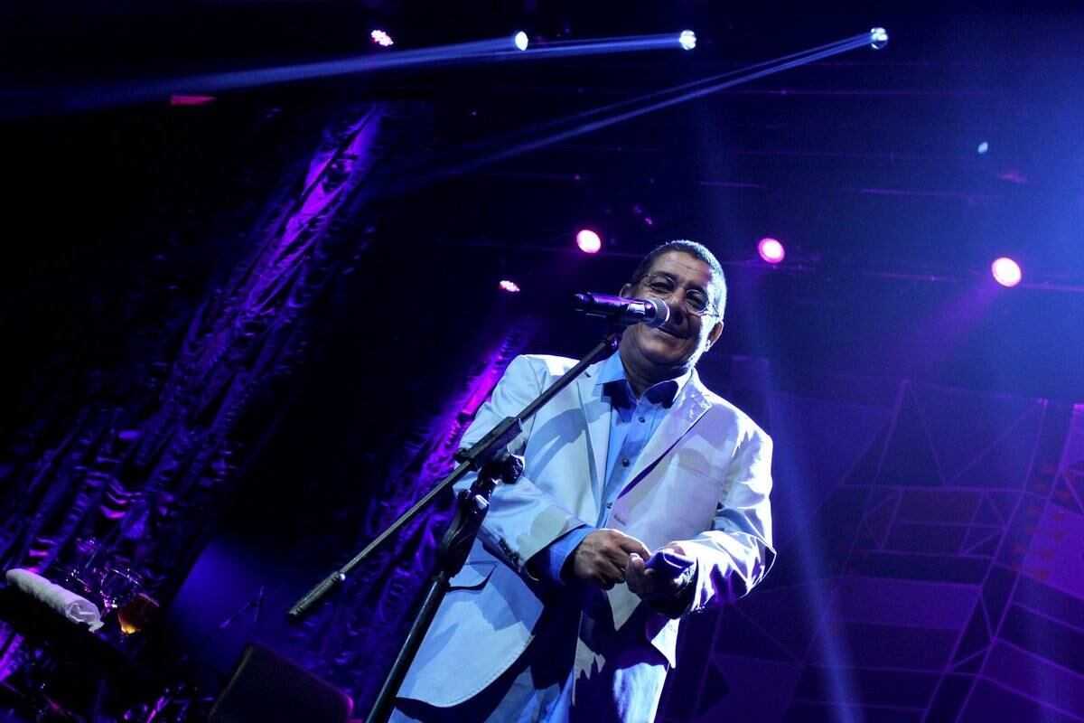 Zeca Pagodinho no lançamento seu novo CD, Ser Humano