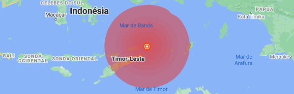 Forte terremoto atingiu a costa da Indonésia nesta quarta-feira (29)