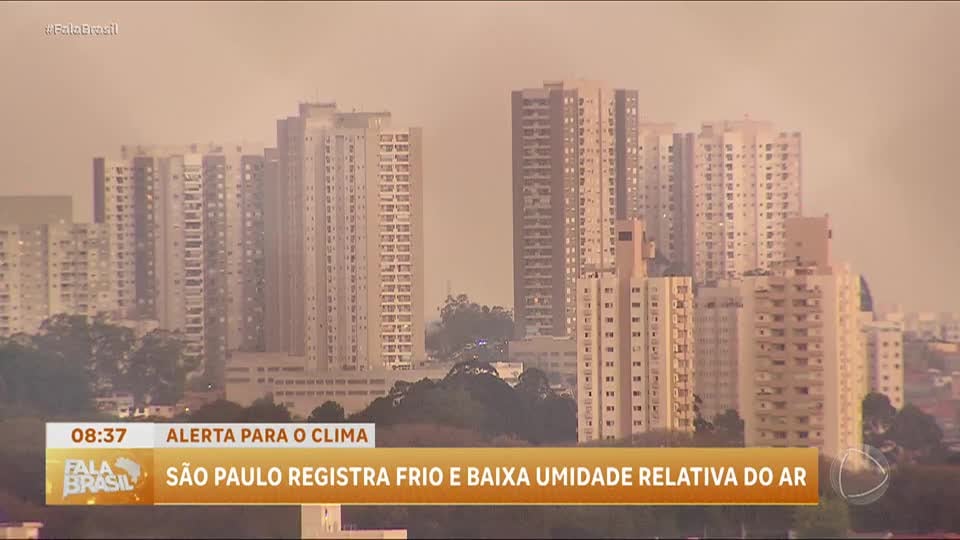 São Paulo registra baixas temperaturas e alerta de umidade crítica