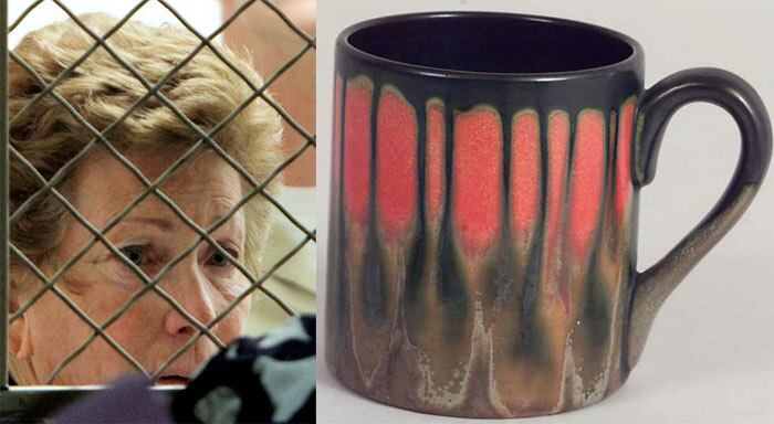 Lois Goodman, ex-tenista profissional, foi acusada de matar o marido, de 80 anos, usando uma caneca de café