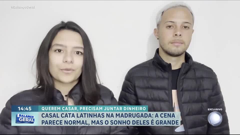 Casal de Minas Gerais recolhe latinhas e vende pastéis para realizar sonho de casamento