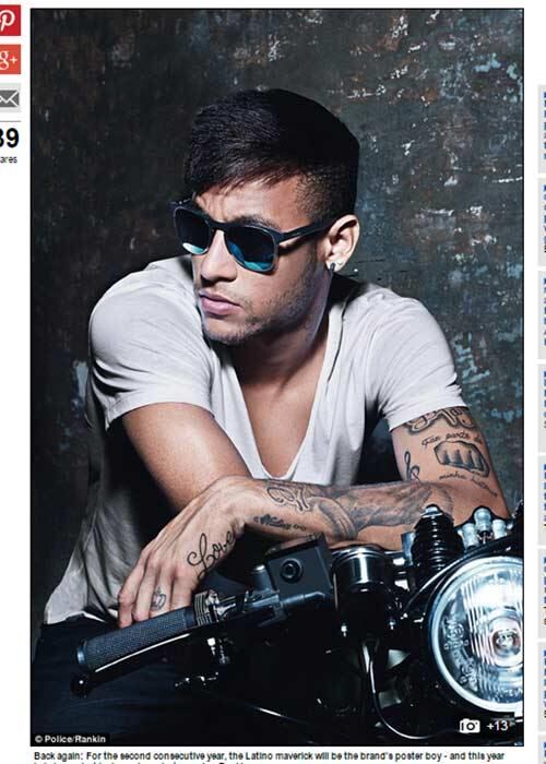 Neymar comentou
seu trabalho.


— Para mim, foi
um prazer participar mais uma vez da campanha. Curti muito
o estilo das fotos, e achei que as motos e roupas combinaram muito com os novos
óculos de sol da marca