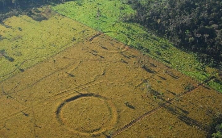 Geoglifos são escavações no solo, valetas e muretas, que criam figuras