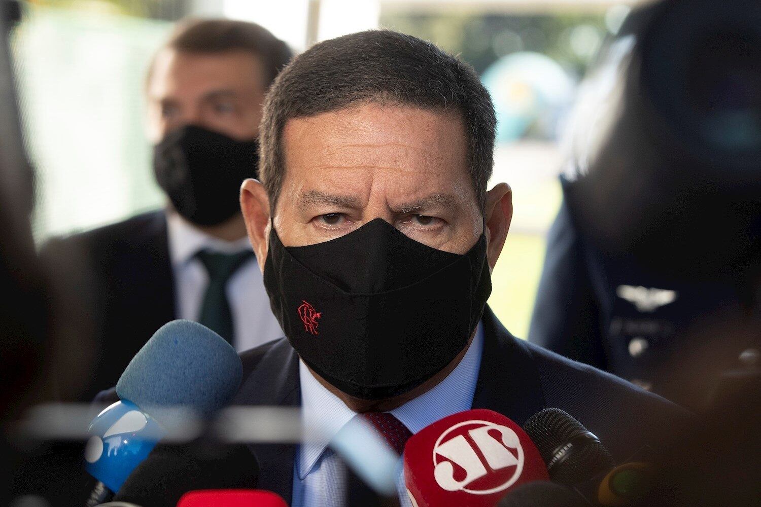 Vice-presidente Hamilton Mourão durante evento no Palácio do Planalto, em Brasília