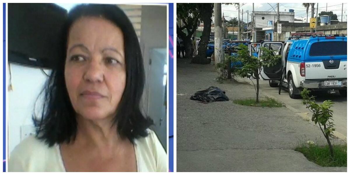 Célia Peixoto foi atingida por bala perdida no rosto e morreu na hora na frente do cemitério do Caju