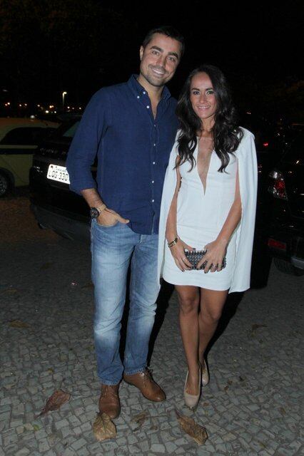 O português Ricardo Pereira e a mulher Maria João também foram ao evento