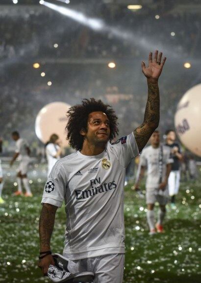 O brasileiro Marcelo também venceu quatro Liga dos Campeões, todas pelo Real