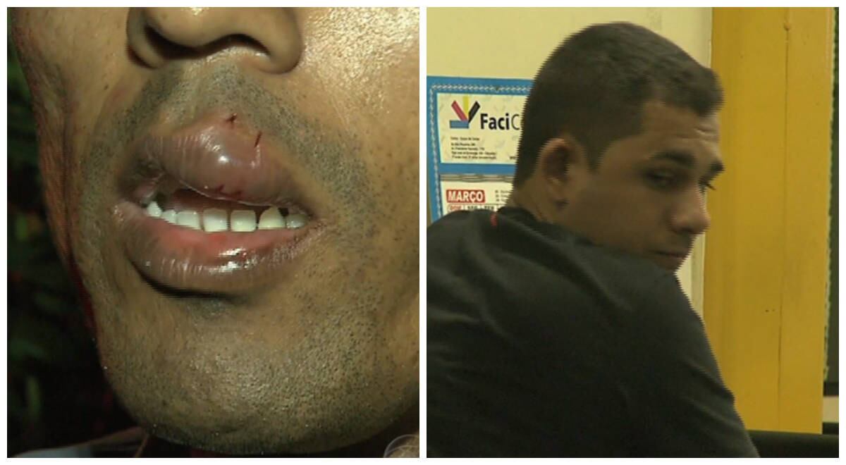 Funcionário do cinema foi agredido com três socos na boca; comerciante já tem anotação criminal por agressão