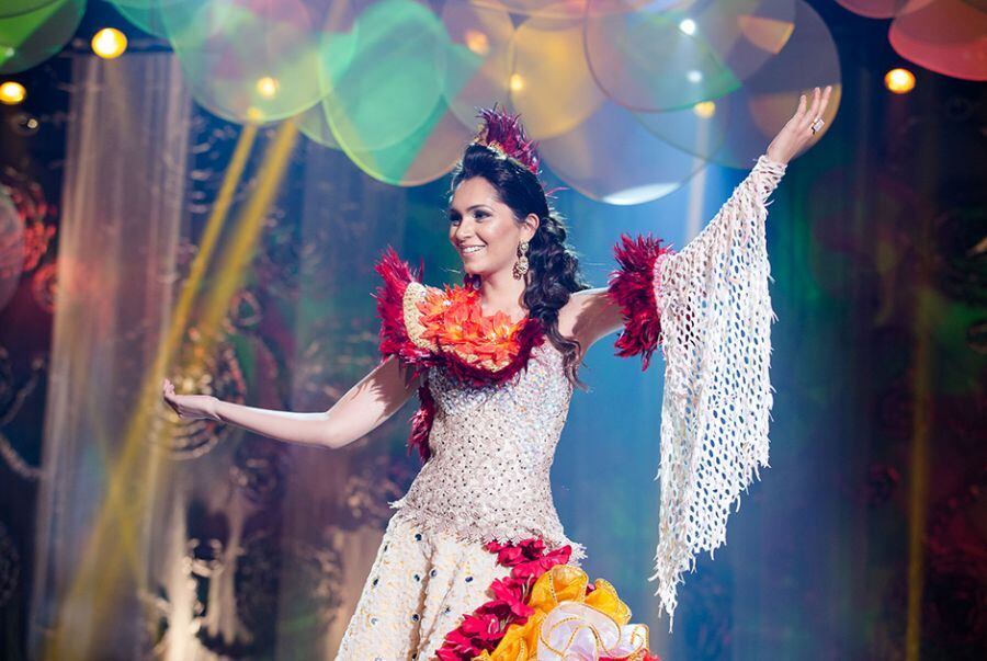 Jeane Aguiar, Miss Rondônia, representou a população ribeirinha, que vive às margens dos rios