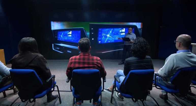 Multimídia terá apenas dois botões físicos e ficará integrada ao painel