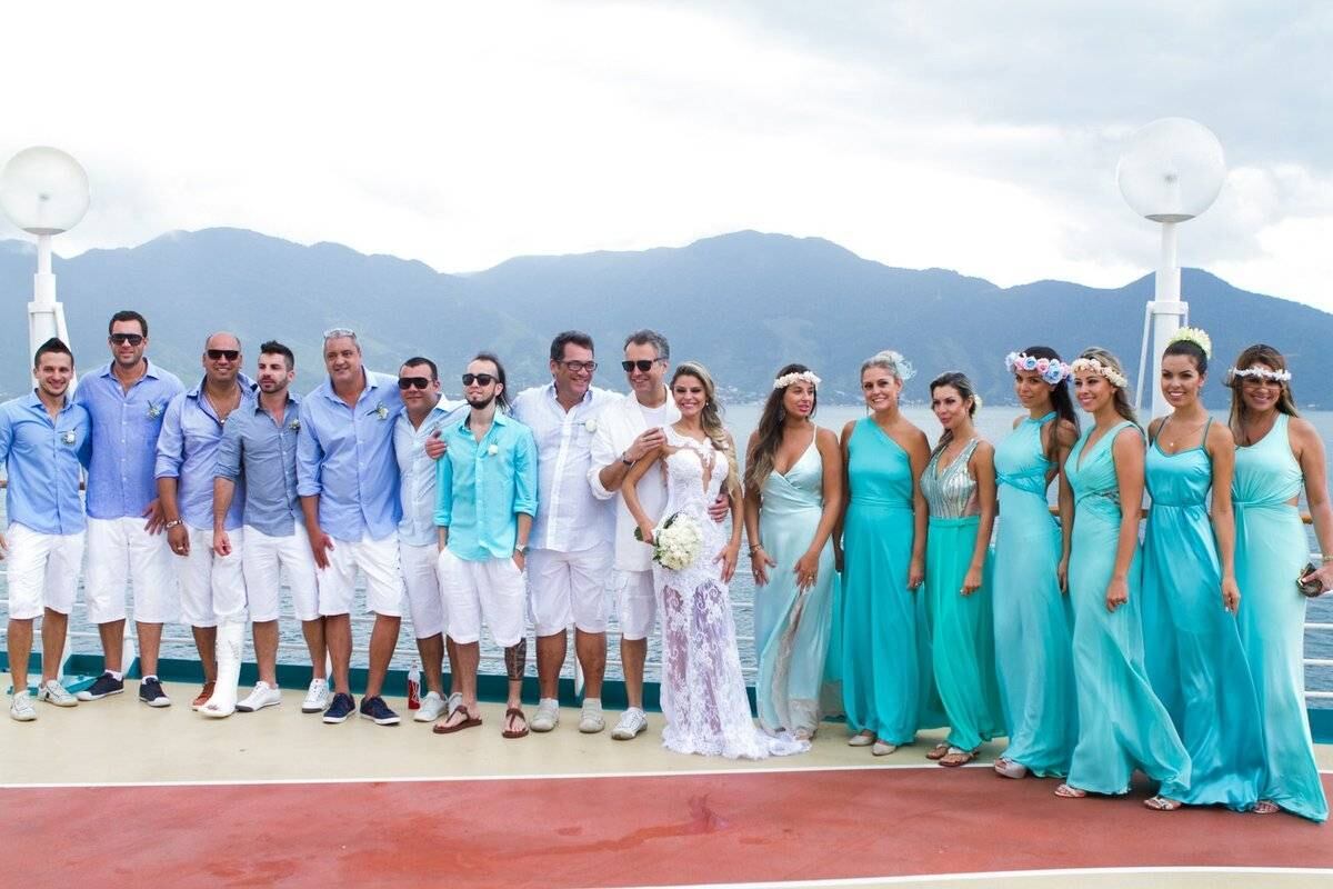 Filho de Susana Vieira se casa em cruzeiro de música eletrônica