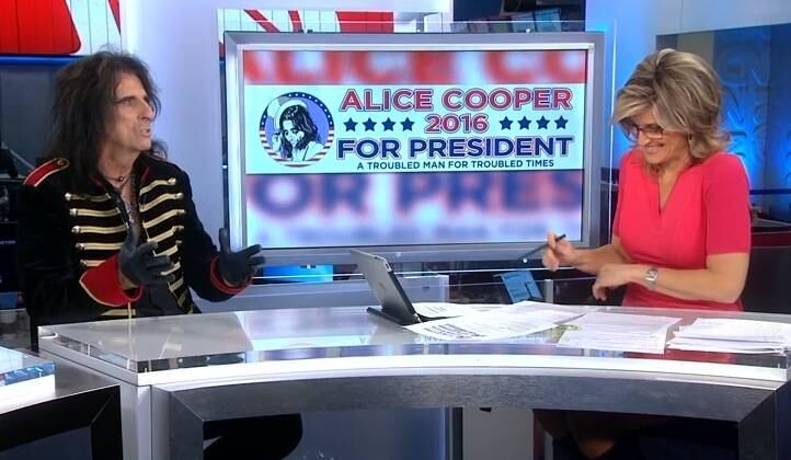 Com o slogan "Um homem perturbado para tempos perturbados", o experiente músico de 68 anos revelou, em entrevista à rede norte-americana CNN, que se sentiria à vontade na Casa Branca