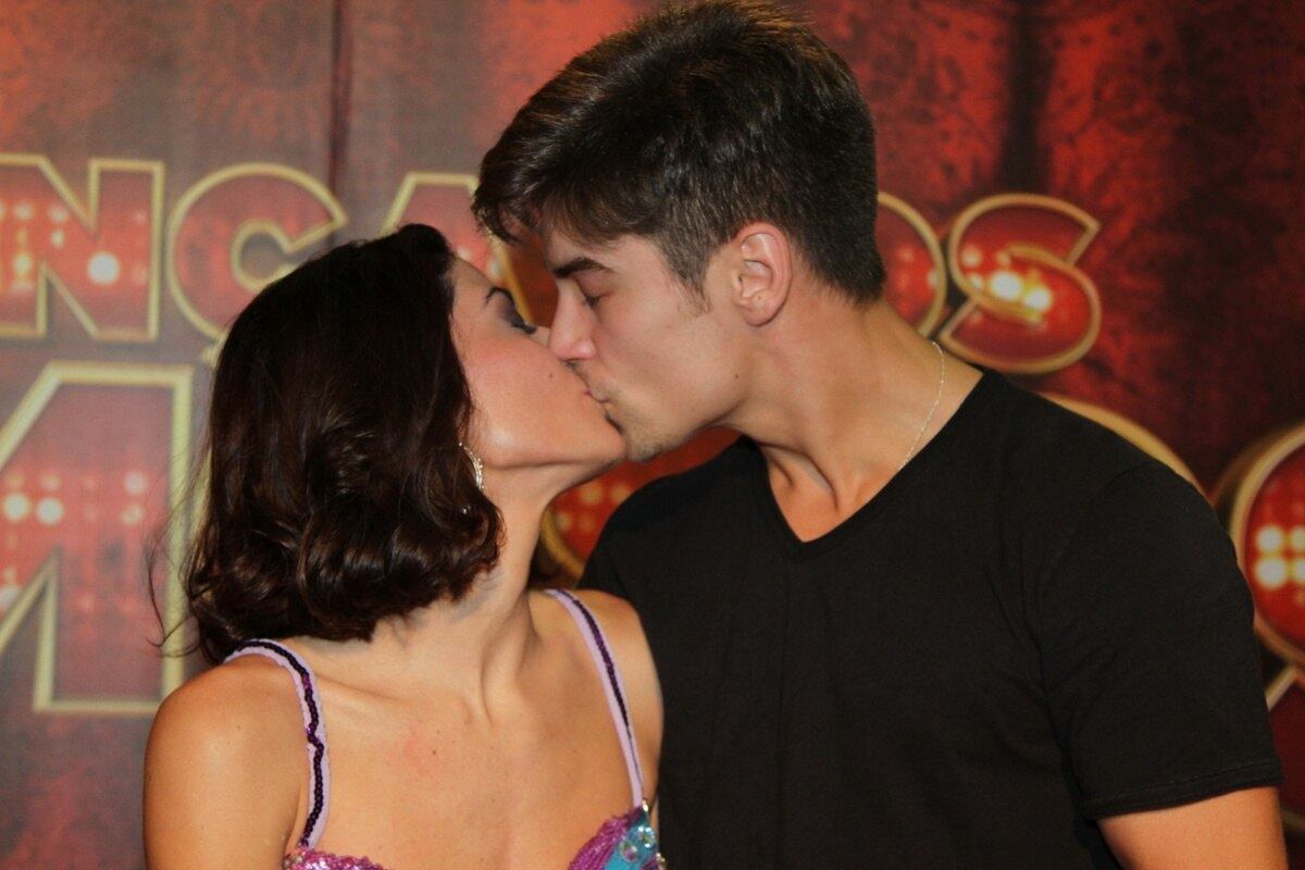 No fim da competição, ela ganhou o carinho do amado, Raphael Sander