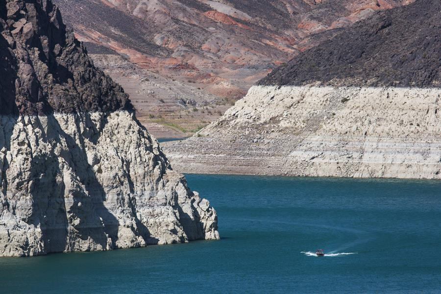Em 2014, Lago Mead tinha perdido 39% do volume de água