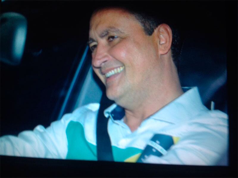 Rui estava visivelmente emocionado ao chegar no Palácio