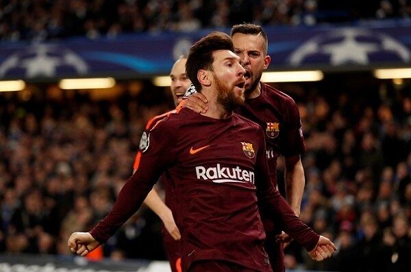 15 minutos depois, Messi empatou o jogo