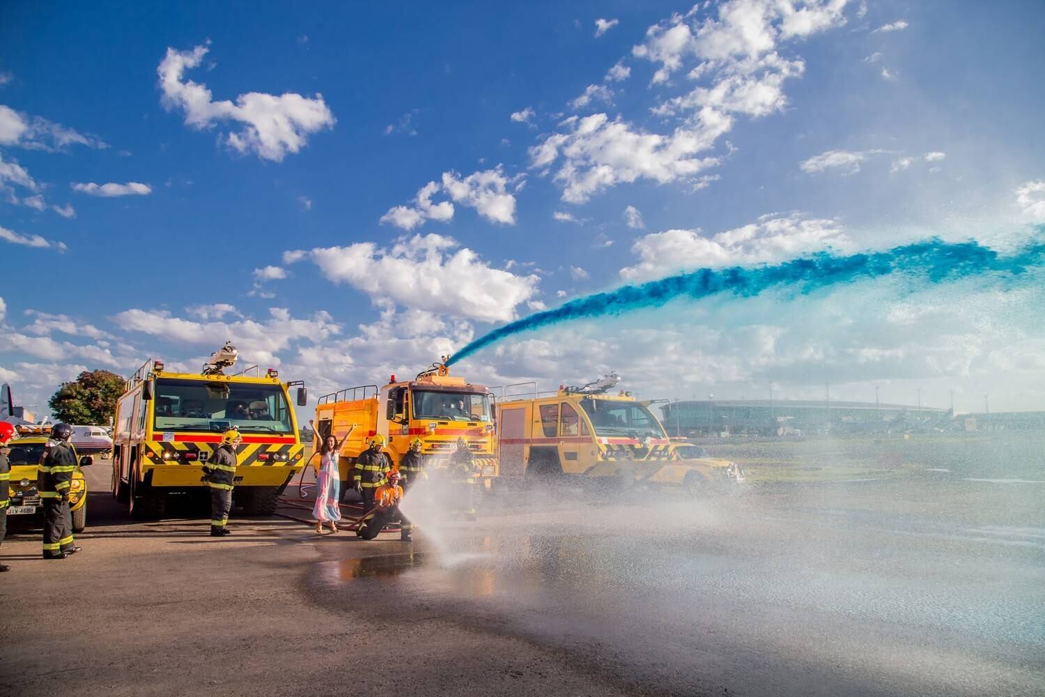 Chá revelação no Aeroporto de Brasília