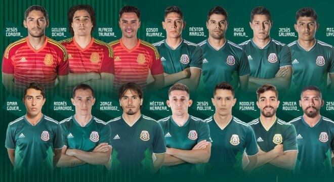 Seleção Mexicana convocada por Osorio para os amistosos de março