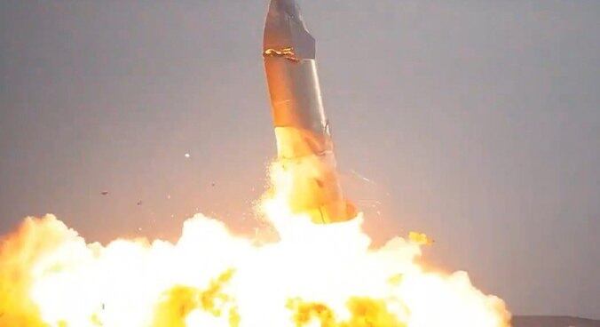 O Starship explodiu após pousar na base de Boca Chica, no Texas
