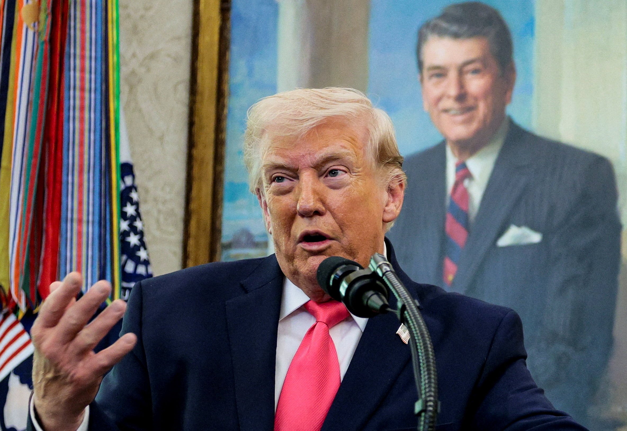 Donald Trump falando