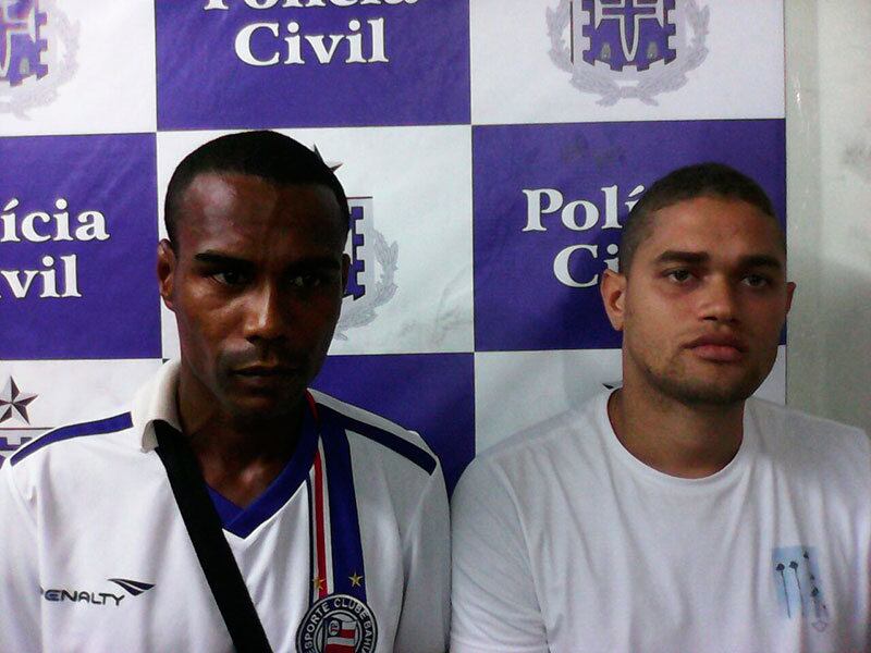 iago Néri Rosa, de 32 anos, e Diego Ribeiro de Oliveira, 27, integram uma quadrilha que age em Vila de Abrantes