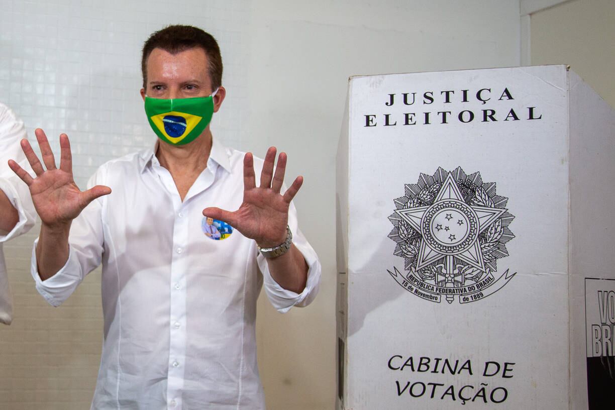 Russomanno vota em São Paulo nesta manhã