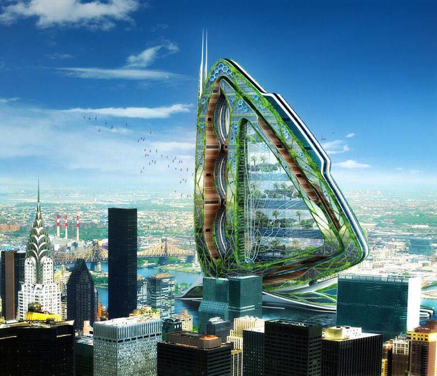 O arquiteto belga Vincent Callebaut também já pensou em fazendas futuristas verticais para dar conta do problema da falta de espaço nas cidades. Para ele, as fazendas urbanas contribuiriam para um futuro mais saudável. Saiba mais sobre elas