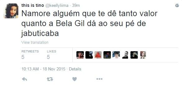 Preste atenção no olhar da pessoa amada e compare com o de Bela Gil para a jabuticaba