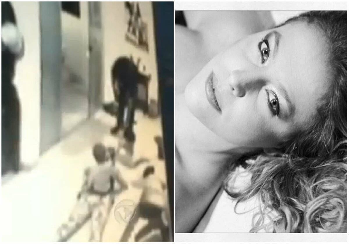 Lorrane Mello, de 27 anos, estava com o filho nas costas quando foi baleada
