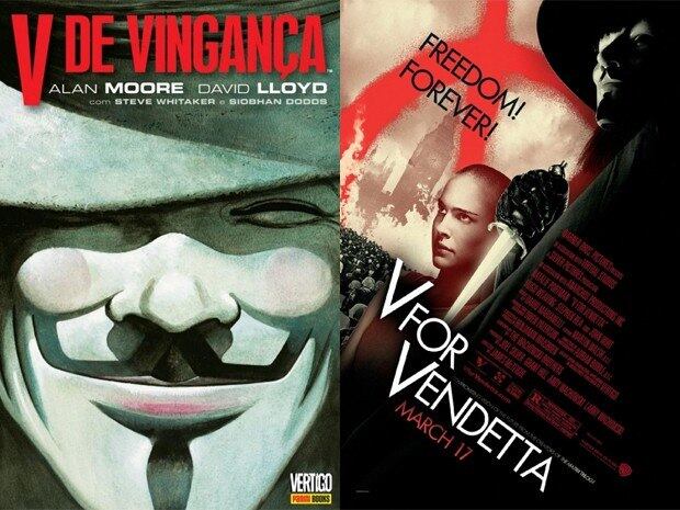 V de Vingança
Como a máscara do filme V de
Vingança foi muito usada durante os protestos de junho deste ano, o longa
se transformou em uma boa opção para entender o atual momento histórico vivido
não apenas no País, mas em todo o mundo.
O longa, lançado em 2006, pode ajudar a estudar sobre o
século 21, globalização e as manifestações no Brasil.
No
filme é retratada a Inglaterra no futuro, onde vive Evey Hammond. A jovem é salva de uma situação de vida ou morte por um
homem mascarado, conhecido apenas pelo codinome V. O misterioso homem é contra
o sistema opressor do país e provoca uma revolução.