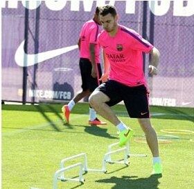 Resta saber se o treinador Luis Enrique dará uma oportunidade ao zagueirão