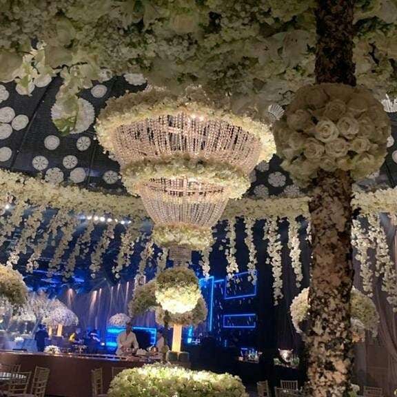 Detalhes da decoração da festa