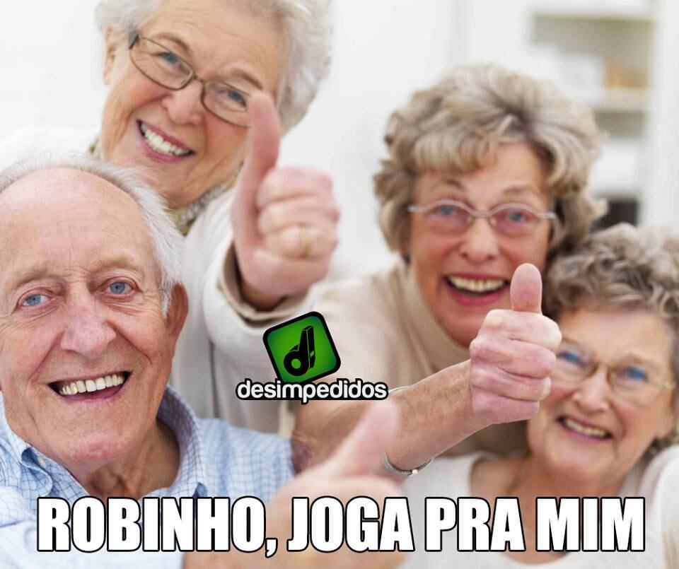 A grande maioria de torcedores idosos do Santos foi lembrada pelos rivais do time da Baixada Santista! E foram eles que recepcionaram Robinho em sua volta ao alvinegro praiano...