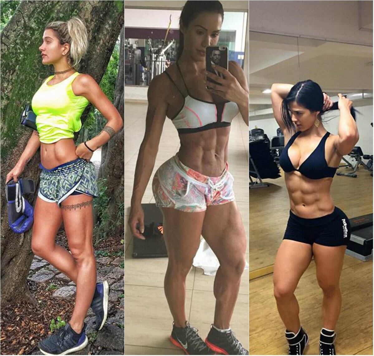 Cada musa fitness é de um jeito: umas mais musculosas, outras
mais magras. O que faz a diferença no corpo delas é modo como elas treinam.
Algumas preferem apostar nos pesos para ficarem definidas e fortes, por isso,
vivem dentro de academias. Outras, como Gabriela Pugliesi, tem o lema de “frangas
sim, moles nunca”, e preferem atividades funcionais e aeróbicos ao ar livre.
Veja na galeria onde cada uma delas prefere treinas 
Todos os programas da Record na íntegra no R7 Play
